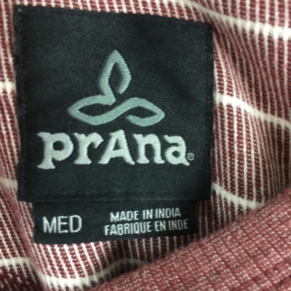 Prana Striped Long Sleeve Shirt SzM - Picture 5 of 5